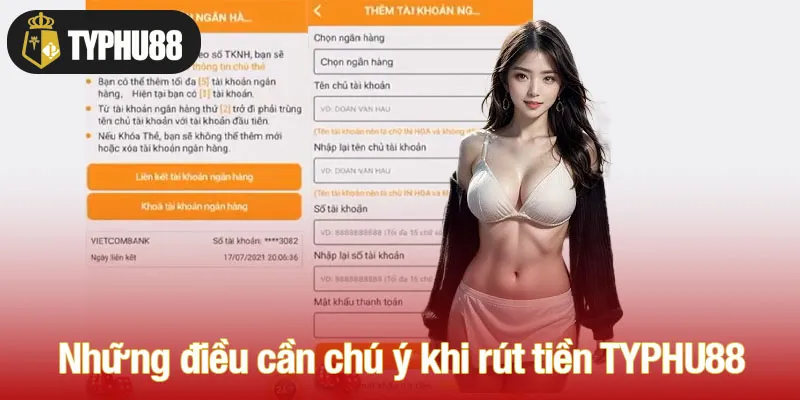 Những điều quan trọng cần chú ý khi rút tiền TYPHU88